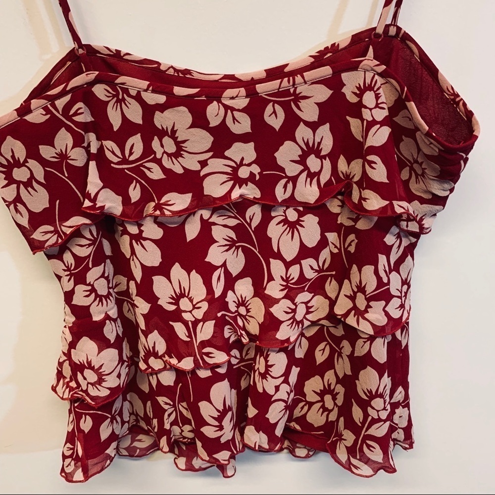 INC FLORAL BLOUSY TANK TOP - Picture 6 of 8